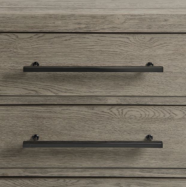 Elements International Versailles Contemporary Gray Nightstand-1