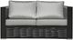Enclover Chestnut Lux Black/Granite Loveseat-0