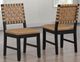 Steve Silver Co. Reid Black/Saddle Brown Side Chair-1