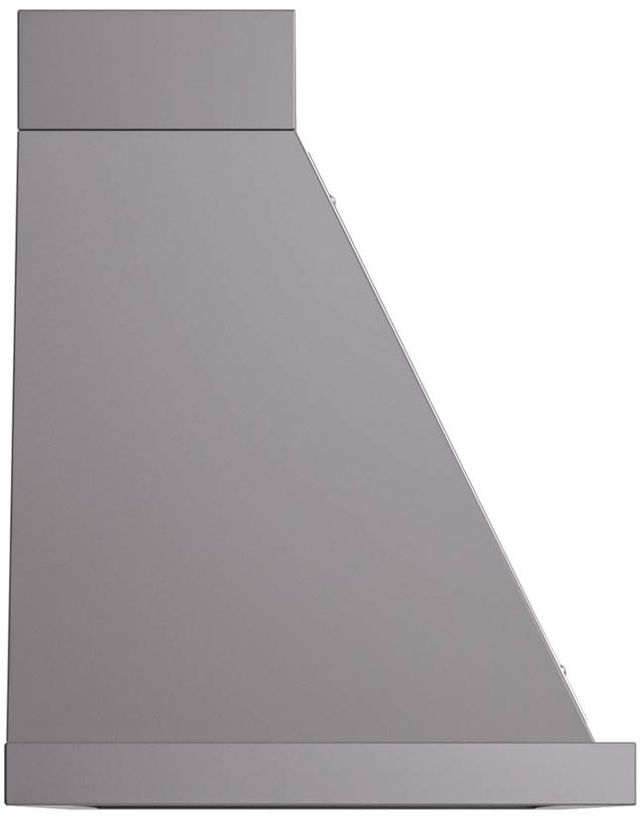 Ilve® Nostalgie II Noblesse 48" Graphite Matte Wall Mounted Range Hood with Chrome Trim-2
