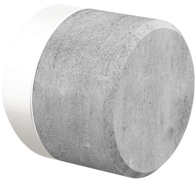 Brizo Odin® Matte White Knob with Concrete-0