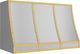 Zephyr Designer Collection 48'' Satin Gold Forte Hood Banding Kit-1
