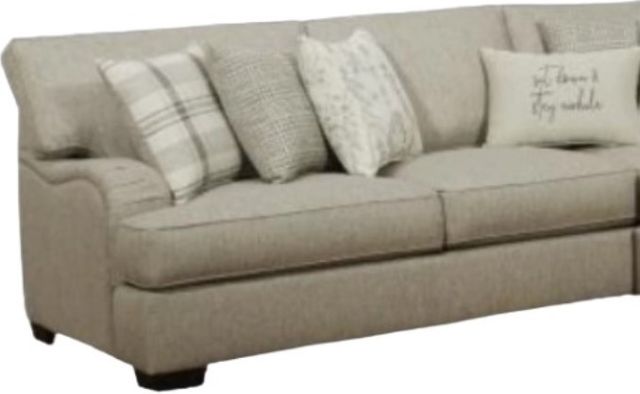 Corinthian Furniture Brentwood 3-Piece Gray L-Shape Sectional-2
