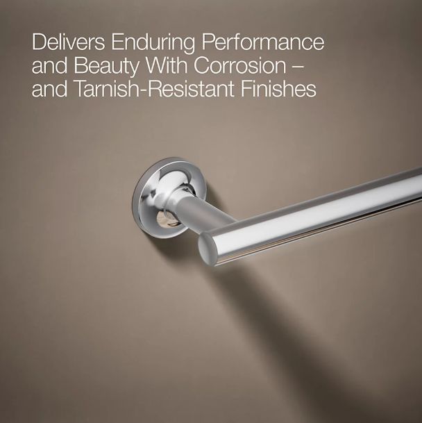 KOHLER® Purist® Polished Chrome 24" Towel Bar-4