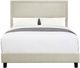 Elements International Erica Natural Upholstered Queen Platform Bed-2