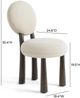TOV Furniture Sulley Cream/Dark Brown Dining Chair-2