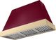 AGA Euclid 48" Cranberry Wall Mounted Range Hood  with Polished Brass Trim-0