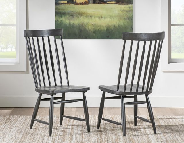 Legacy Classic Vintage Market Kettle Black Windsor Dining Side Chair-2