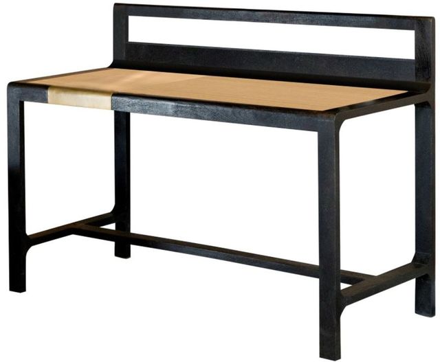 Coaster® Purston Black and Brass Writing Desk with Hidden Storage-0