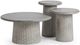 Classic Home Delaine Light Gray 20" Concrete Outdoor Table-5
