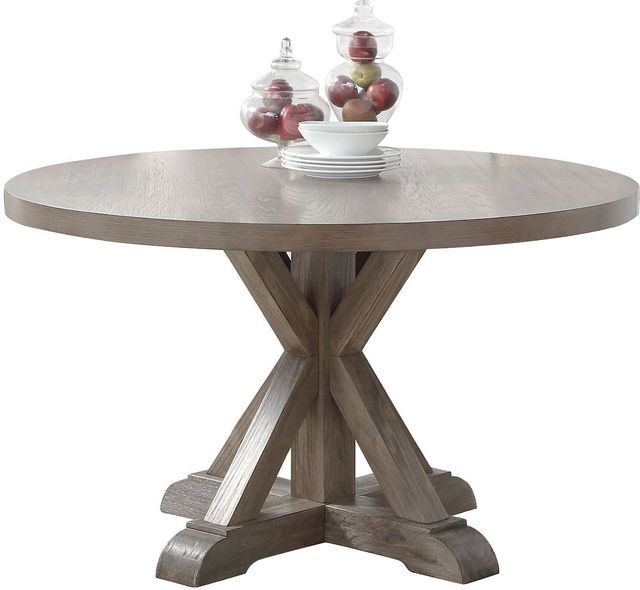 Steve Silver Co. Molly 5-Piece Grey Oak 48" Round Dining Set-2