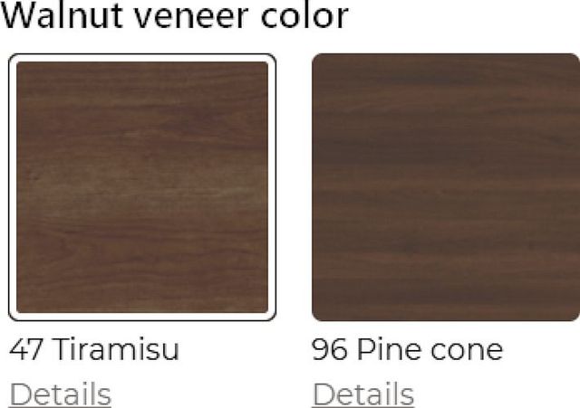 Amisco Customizable Lucarelli 84" Rectangular Dining Table with Radius Corners and 1" Walnut Veneer Top-4