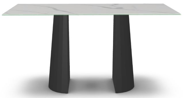 Amisco Customizable Gemma Statuario Italian Porcelain 84" Bar Height Table-1