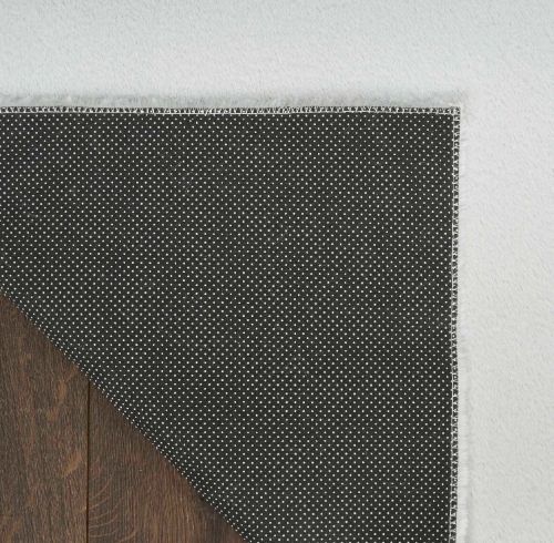 Nourison Home™ Soft Plush Rabbit Fur SFF01 Silver 5'x7' Area Rug-2