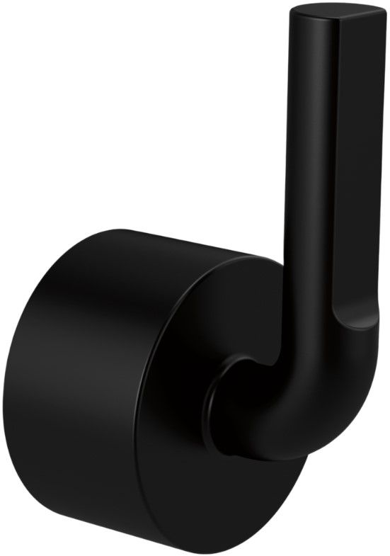 Brizo Litze® Matte Black Single-Handle Floor Mount Tub Filler Notch Lever Handle Kit-0