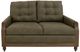 International Furniture Direct Xel-Ha II Dark Hay Brown/Green Loveseat-1