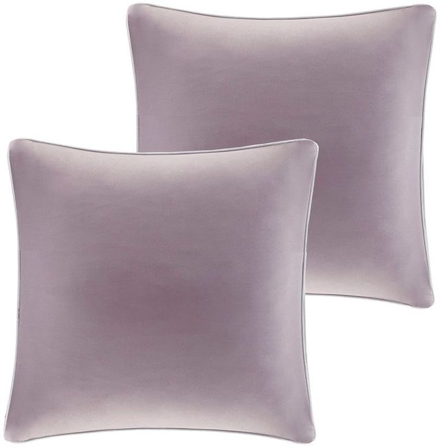 Olliix by Madison Park Essentials 16 Piece Purple Queen Madeline Jacquard Complete Bedding Set with 2 Sheet Sets-3