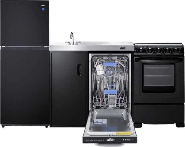 Summit® 80" Black All-in-one Kitchenette -2