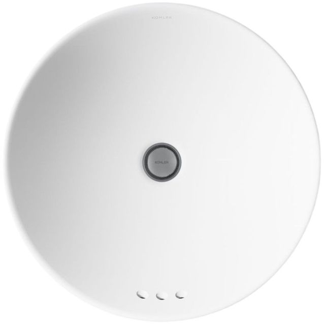 Kohler Vox® White 16.5" Round Vessel Bathroom Sink-1