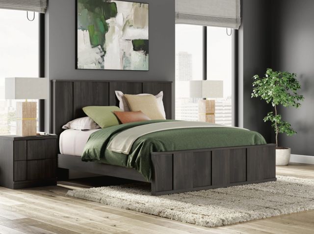 Signature Design by Ashley® Shaehartin Dark Brown King Panel Platform Bed-1