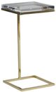 Century® Grand Tour Furniture Martini Luxe Acrylic Top Accent Table with Brass Base-0