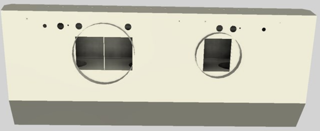 Vent-A-Hood® 48" Biscuit Wall Mounted Liner Insert-1
