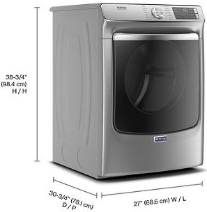 Maytag® 7.3 Cu. Ft. Metallic Slate Front Load Gas Dryer-2