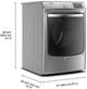 Maytag® 7.3 Cu. Ft. Metallic Slate Front Load Gas Dryer-2