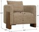 Uttermost® Halligan Warm Amber Upholstered Accent Chair-3
