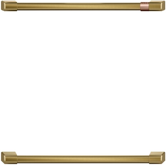 Café™ 27" Brushed Brass Double Wall Oven Handle Kit-0