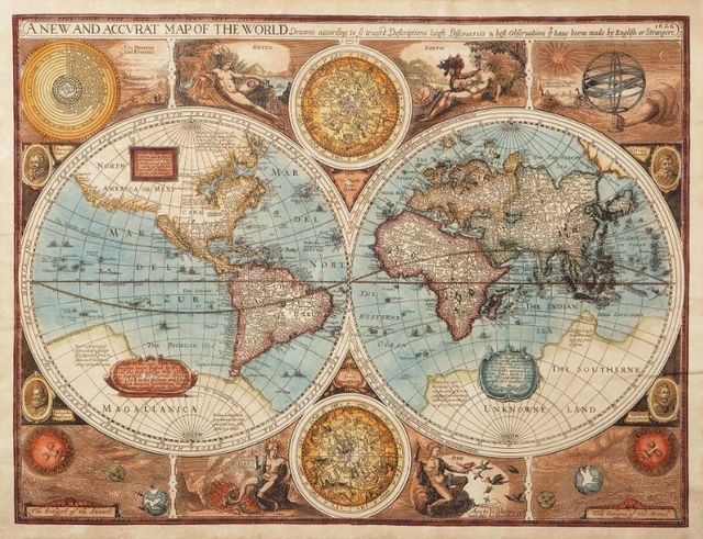Classy Art World Map Wall Art-1
