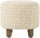 Four Hands Aniston Solema Cream/Burnt Birch Ottoman-1