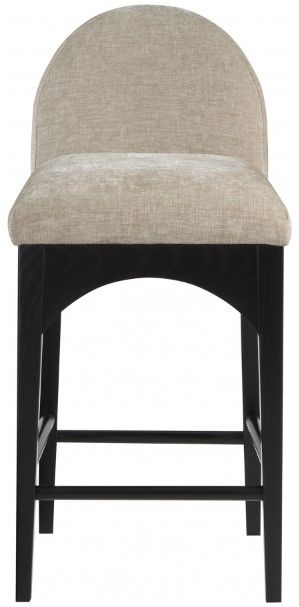 Meridian Furniture Waldorf Beige/Black Counter Stool-1