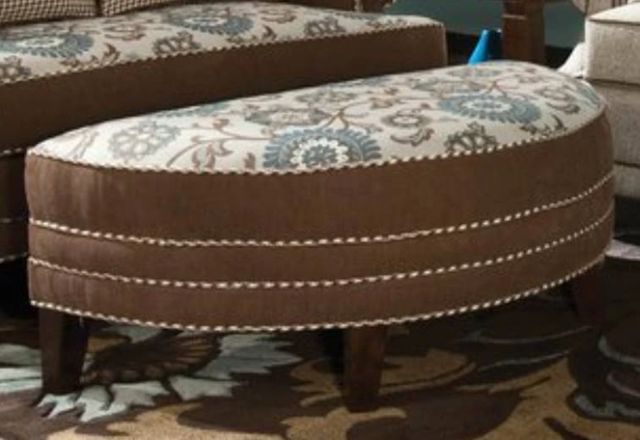 Marshfield Furniture Cornell Black/Brown Storage Ottoman-0