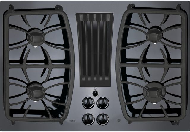 GE Profile™ Series 30" Black Gas Cooktop-0
