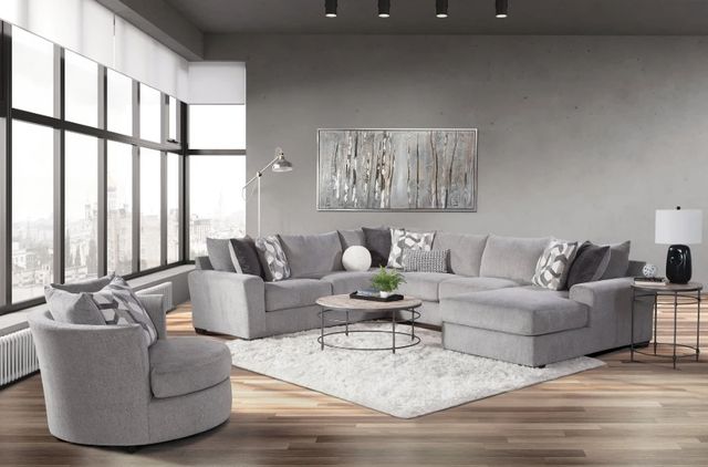 Behold™ Home Apollo Gray Swivel Chair-1