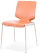 VIG Furniture Modrest Eileen 2-Piece Orange/White Dining Chair Set-1