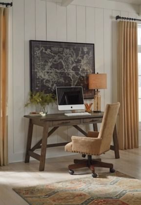 Signature Design by Ashley® Johurst 2-Piece Grayish Brown Office Desk Set-3