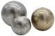 A & B Home 3-Piece Gray/Gold Textured Decor Balls Set-2