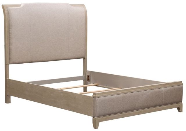 Liberty Furniture Belmar Knubby/Silver Champagne/Washed Taupe Queen Upholstered Bed-0