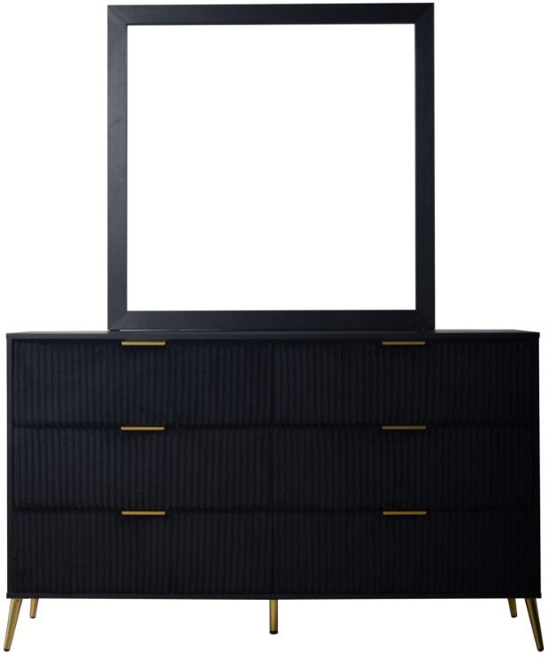 New Classic® Home Furnishings Kailani Black Dresser and Mirror-2