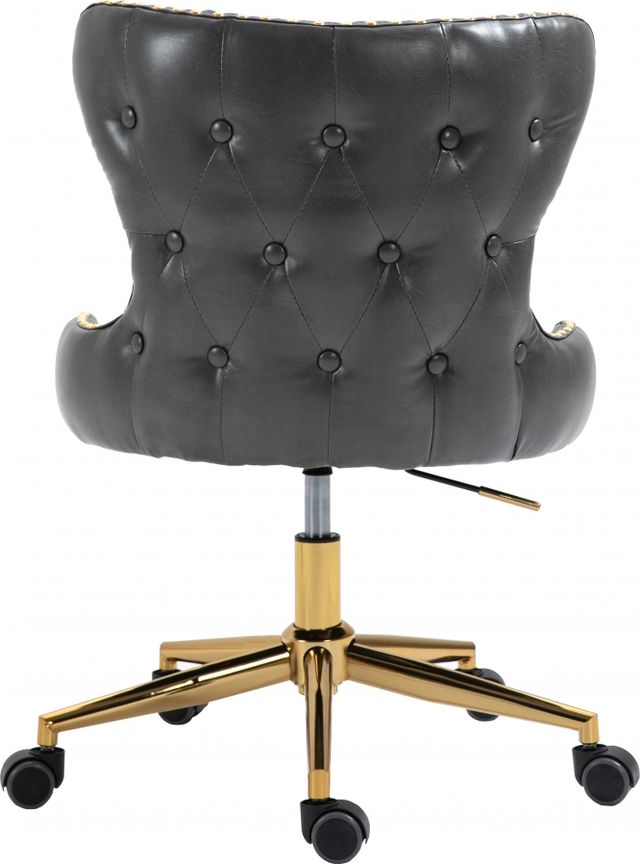 Meridian Furniture Hendrix Grey Faux Leather Office Chair-1