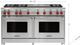 Wolf® 60" Stainless Steel Pro Style Gas Range with Dual Griddle-1