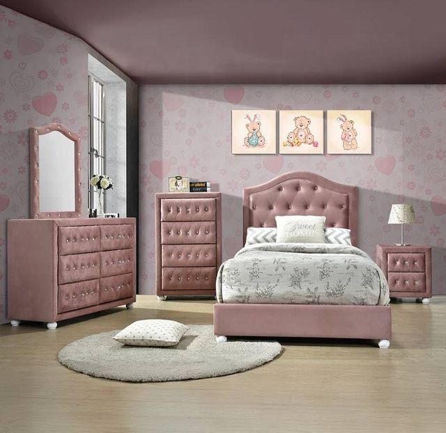 ACME Furniture Reggie Pink Nightstand-1