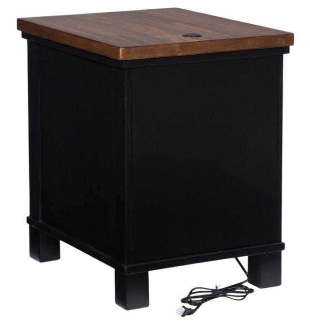 Signature Design by Ashley® Wildenauer Brown Side Table with Black Base-3