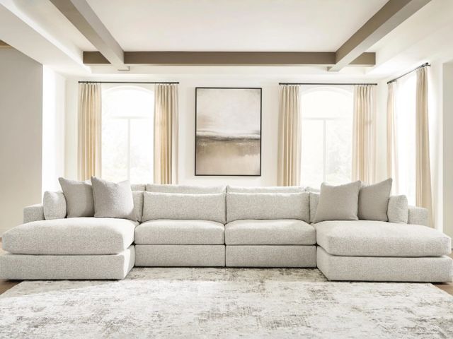 Signature Design by Ashley® Ashbourne Estate 4-Piece Snowstone U-Shape Sectional and Double Chaise-2