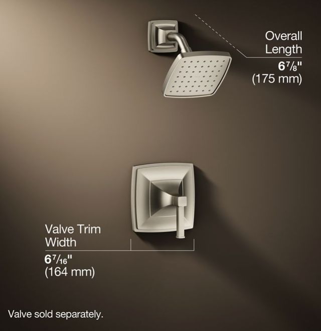 KOHLER® Riff® Rite-Temp® Vibrant Brushed Nickel 2.5 GPM Shower Trim Kit-2