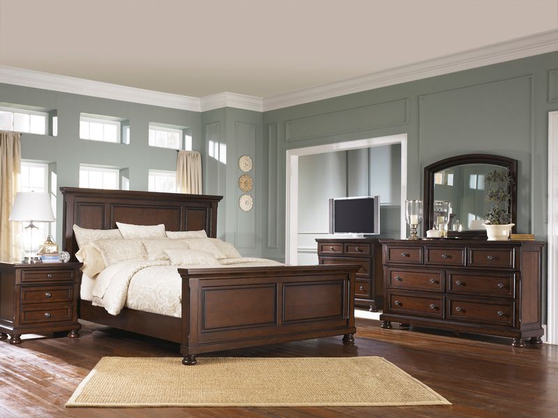 Millennium® by Ashley® Porter 4-Piece Rustic Brown King Bedroom Set ...