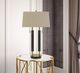 Cal® Lighting & Accessories Avellino Antique Brass/Expresso Desk Lamp-1
