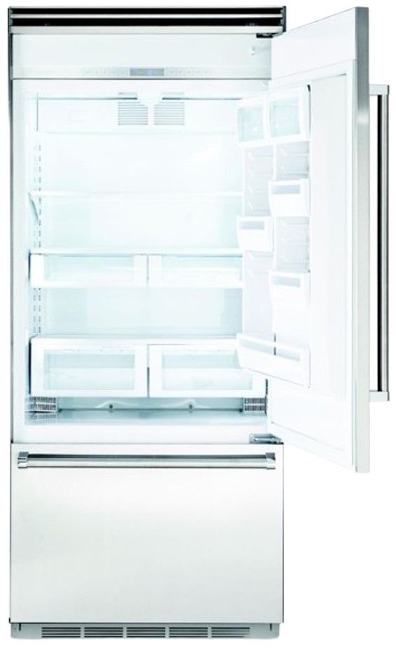Viking® 5 Series 36 in. 20.4 Cu. Ft. Cast Black Built In Counter Depth Right Hinge Bottom Freezer Refrigerator-1